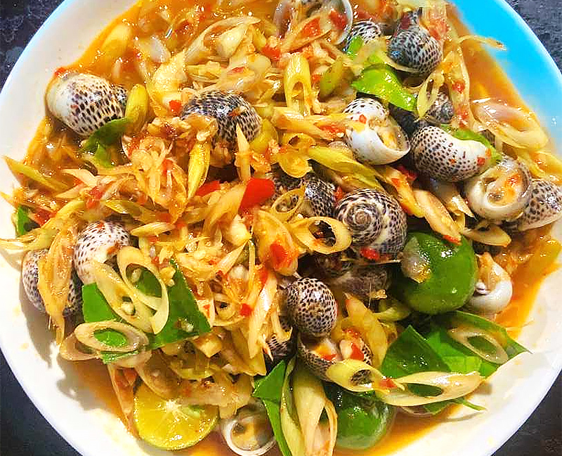 Ốc Bông sốt sả tắc