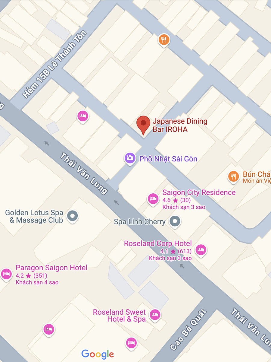 IROHA on GOOGLE MAP